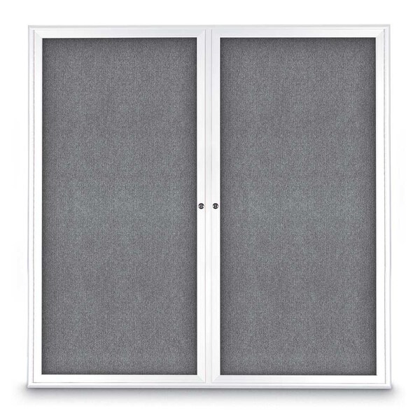 Sliding Door Indoor Enclosed Corkboard, 9